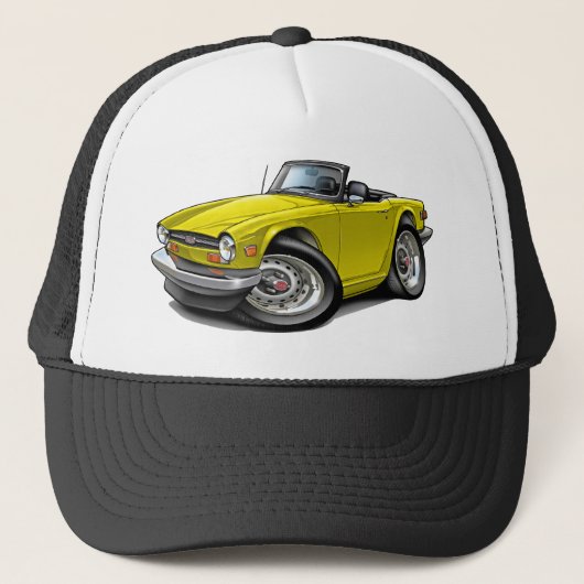 Casquette Voiture jaune de Triumph TR6 (Devant)