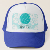 Casquette Volley-ball turquoise (Devant)