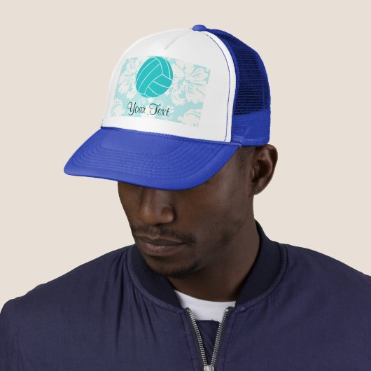 Casquette Volley-ball turquoise (En situation)