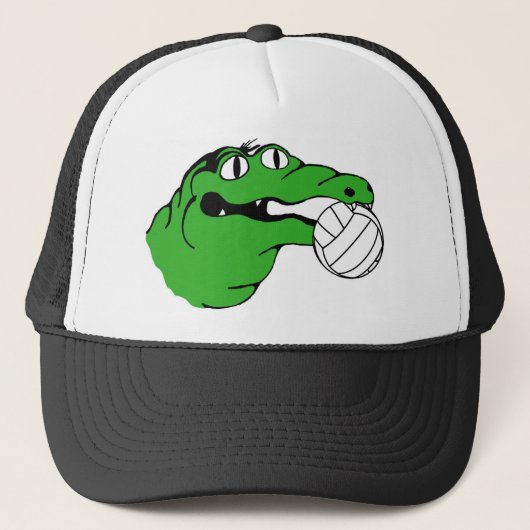 Casquette VOLLEYBALL de vitesse d'alligator aucuns mots (Devant)