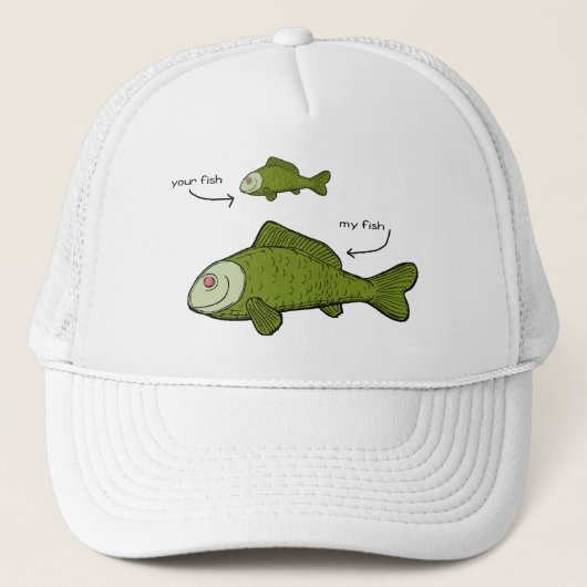 Casquette Vos poissons. Mes poissons. Sujets de taille ? ! (Devant)