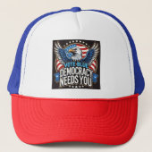 Casquette Vote bleu (Devant)