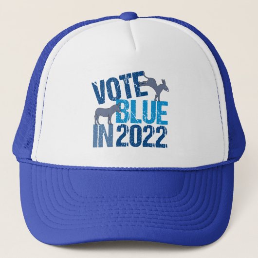 Casquette Vote Blue en 2022 Mignonne élection démocrate Donk (Devant)