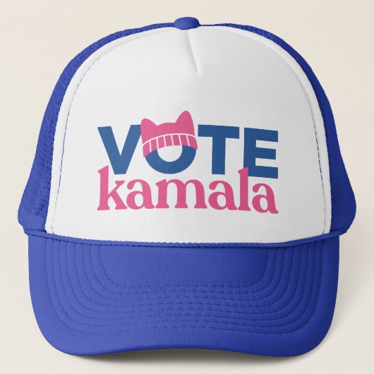 Casquette Vote Kamala Blue (Devant)