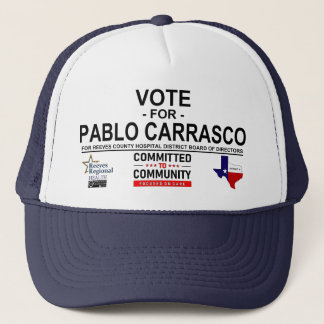 Casquette Vote pour Pablo Carrasco