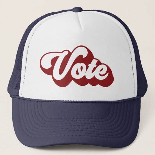 Casquette Vote rétro | Rouge (Devant)