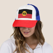 Casquette Votez oui (En situation)