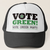 Casquette Votez Vert ! Votez Parti Vert ! (Devant)