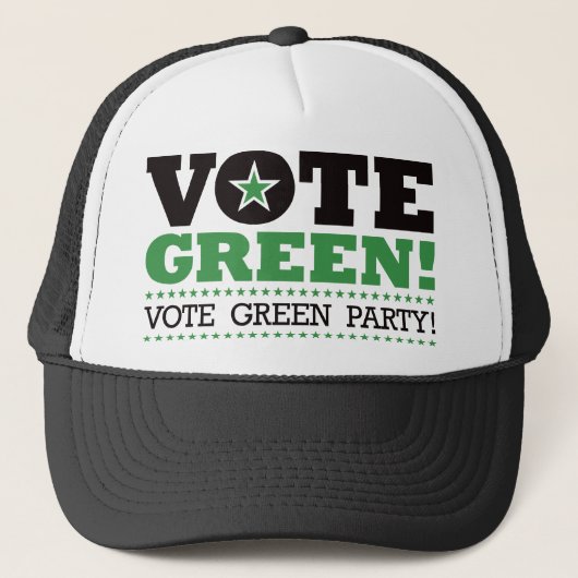Casquette Votez Vert ! Votez Parti Vert ! (Devant)