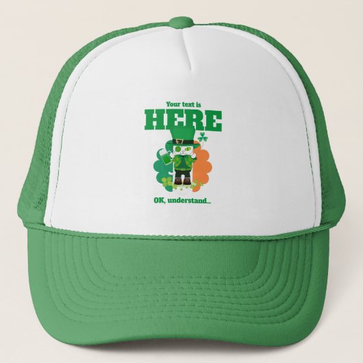 Casquette Votre Leprechaun Meowgical (Devant)