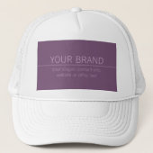 Casquette Votre marque ou nom commercial Modern Purple Mauve (Devant)