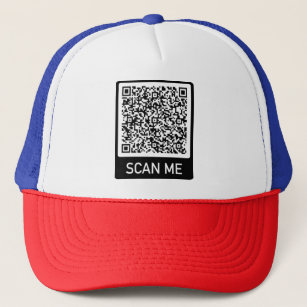 Casquette Votre QR Code Scan Me Info Modern Trucker Hat Cade