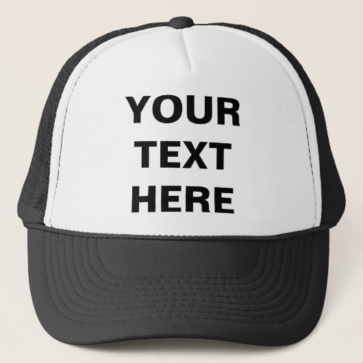 CASQUETTE VOTRE TEXTE ICI (Devant)