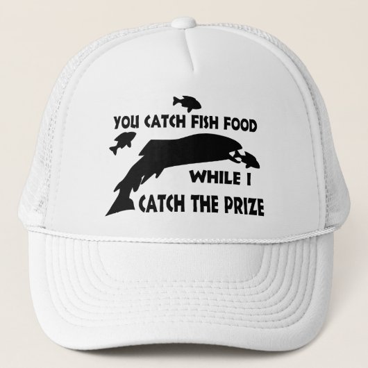 Casquette Vous attrapez la nourriture pour poissons (Devant)