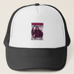Casquette Vous criez Nous Halloween Ghostface Couteau Sangla