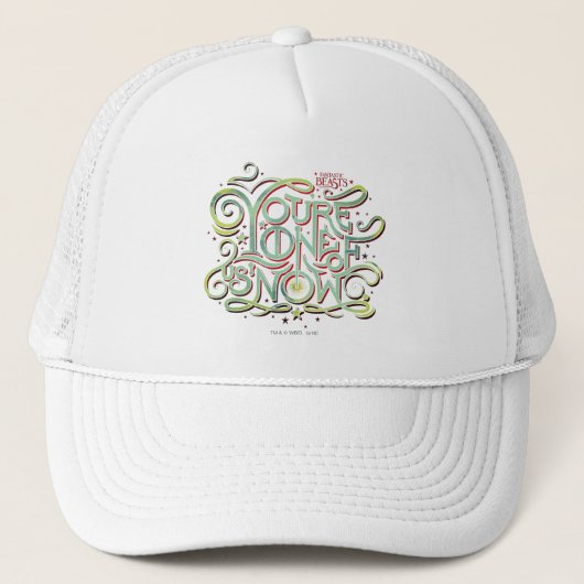 Casquette Vous êtes l'un de nous maintenant Green Graphic (Devant)