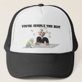 Casquette Vous êtes simplement le meilleur texte personnalis (Devant)