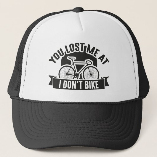 Casquette Vous M'avez Perdu À Je Ne Fais Pas De Vélo (Devant)