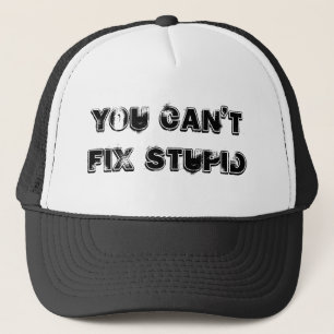 Casquette Vous ne pouvez pas fixer stupide