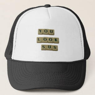 Casquette Vous Regardez SUS Lettre Carreaux Great Quotes Cad