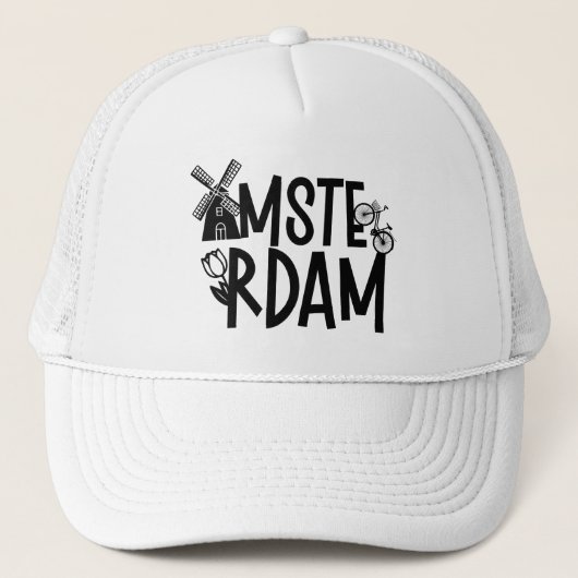 Casquette Voyage Amsterdam Pays-Bas  (Devant)