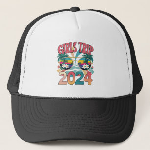 Casquette Voyage de filles Groovy 2024 Week-end Été Plage