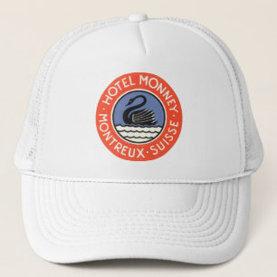 Casquette Voyage Vintage, Hôtel Monney Swan Bird Suisse