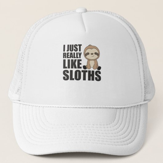 Casquette Vraiment comme Sloth's Sloth mignonnes animaux pou (Devant)