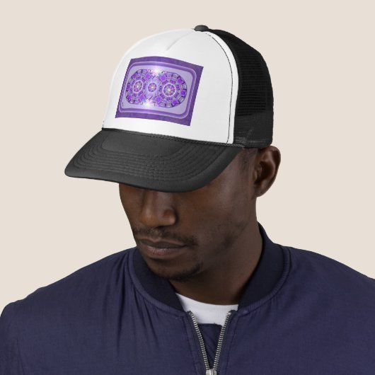 Casquette W2 pourpre (En situation)