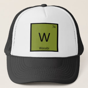 Casquette W - Symbole de Tableau périodique de chimie de