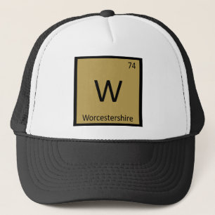 Casquette W - Tableau périodique de chimie de la sauce Worce