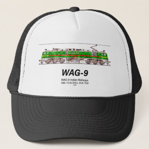 Casquette WAG-9 Locomotive. Train de marchandises des chemin