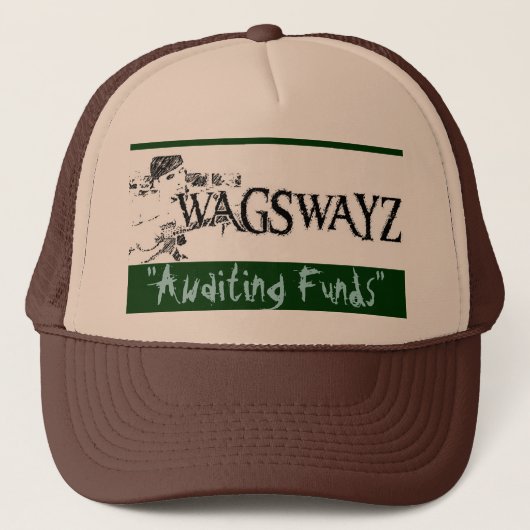 Casquette wags2, "attendant finance" - customisé (Devant)