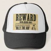 Casquette Wanted billy the kid Hat (Devant)