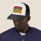 Casquette WARNING - Avoid Splash-Back Bathroom Hat (En situation)