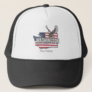 Casquette Washington State États-Unis Carte USA Souvenir