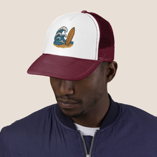Casquette Wave & Surboard (En situation)