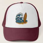 Casquette Wave & Surboard (Devant)