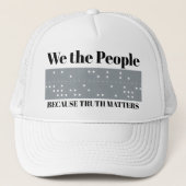 Casquette We the People Because Truth Matters ITA2 Code (Devant)