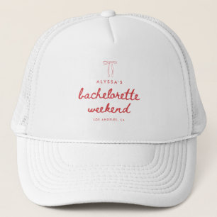 Casquette Week-end de célibataire Minimal Coquette Script