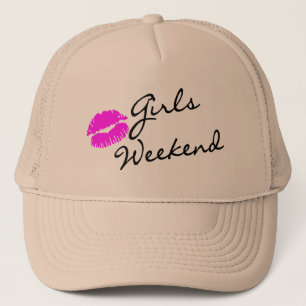 Casquette Week-end de filles (noir de baiser)