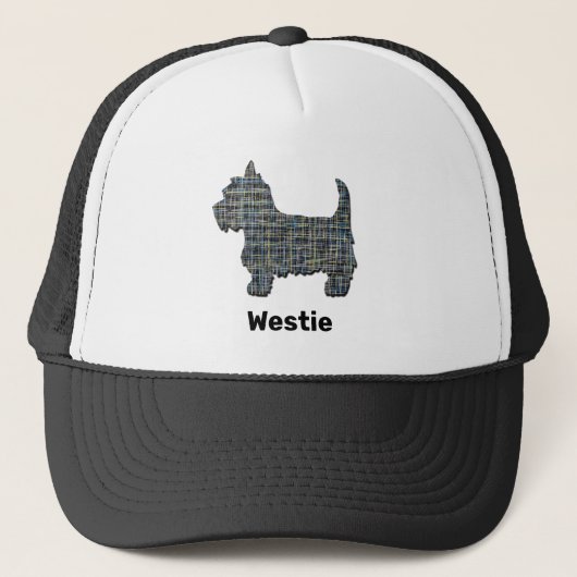 Casquette West Highland Westie Terrier Chien Silhouette Gril (Devant)