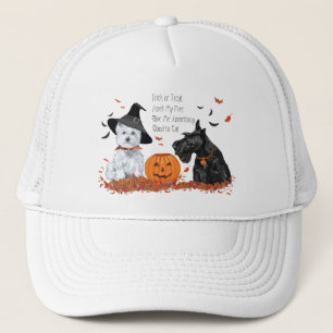 Casquette Westie et Scottie Halloween