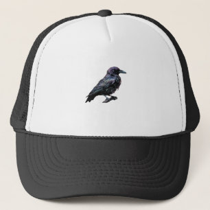 Casquette Whimsigoth Moody Floral Grungy Corvus, Corbeau, Co