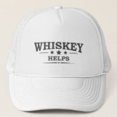 Casquette Whiskey aide à boire de l'alcool en disant (Devant)