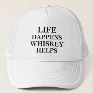 Casquette Whiskey aide à drôles de paroles d'alcool