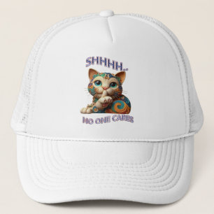 Casquette Whispers Chat Whimsical Shhh Personne Ne S'En Souc