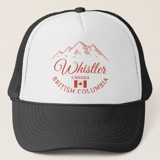 Casquette Whistler BC Canada Mountain Design (Devant)