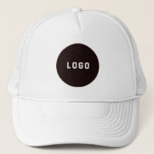 Casquette White and Black Use Your Logo (Devant)