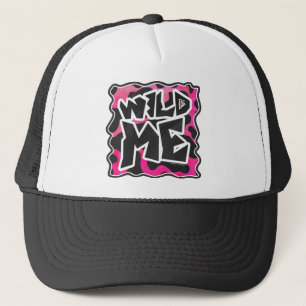 Casquette Wild Me Vache rose et blanc